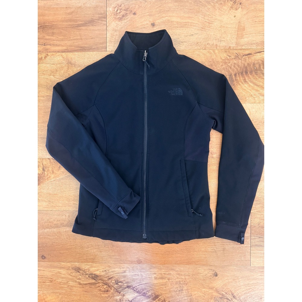 The North Face Apex Softshell Jacket Black Womens Full Zip Sz Small
